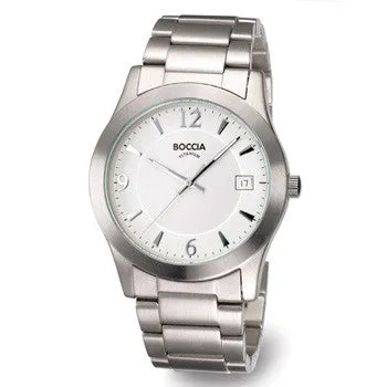 boccia-3550-01-titan-herrenuhr-wei-40mm-mit-titanarmband image 1