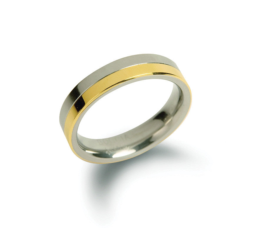 boccia-0129-02-titanium-ring-4-5-mm-halb-matt-gold image 2