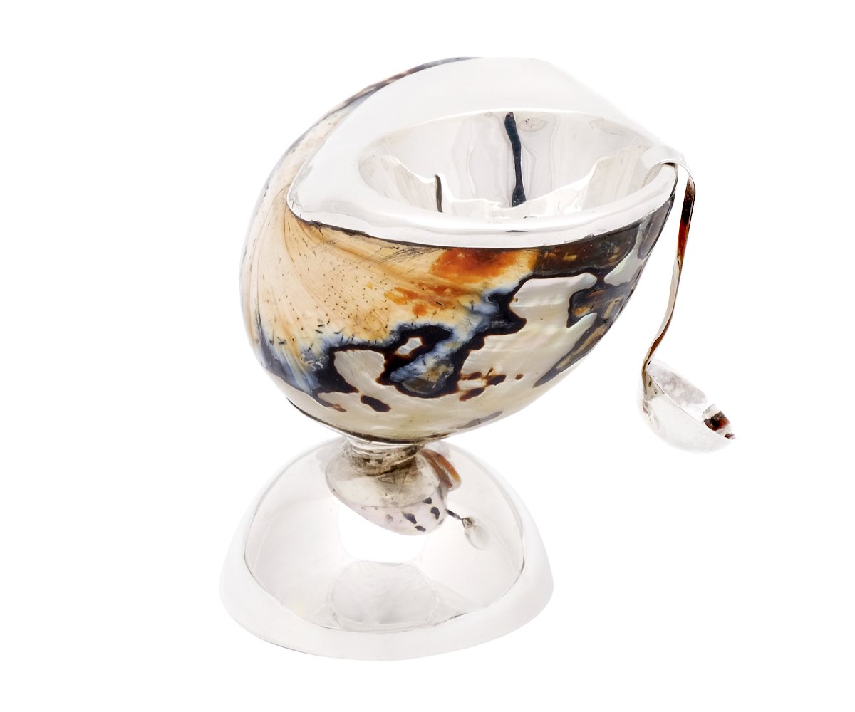 brillibrum-luxus-kaviarschale-schnecke-mit-925-sterlingsilber-perlmutt image 3