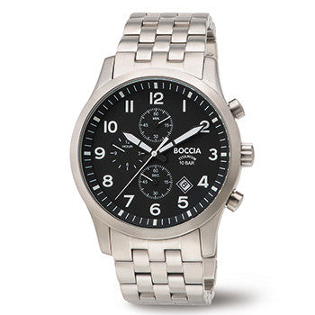 boccia-3755-02-herren-titan-chronograph-schwarz image 1