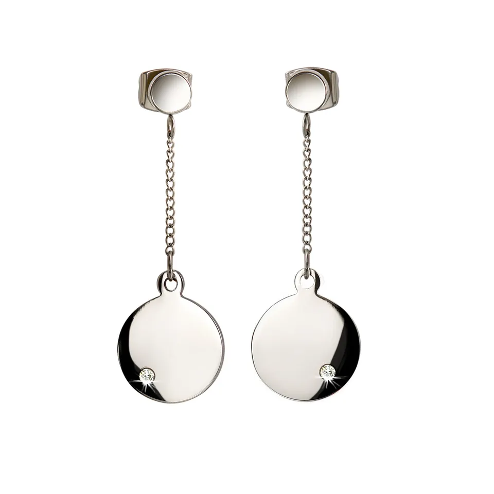 boccia-05066-02-titanium-ohrringe-polierte-disc-h-nger-mit-diamant image 1