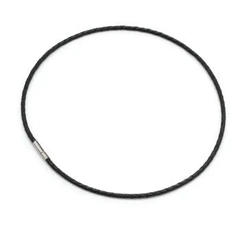 boccia-0835-01-titan-lederkette-schwarz-geflochten-4mm image 1