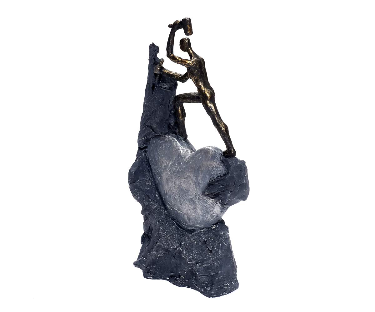 brillibrum-herz-skulptur-polystone-bronzefarben-37-cm-love image 5