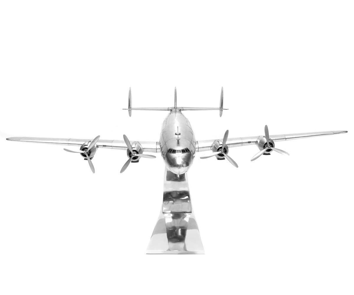 brillibrum-lockheed-super-constellation-flugzeugmodell-holz-metall-mit-standfu image 2