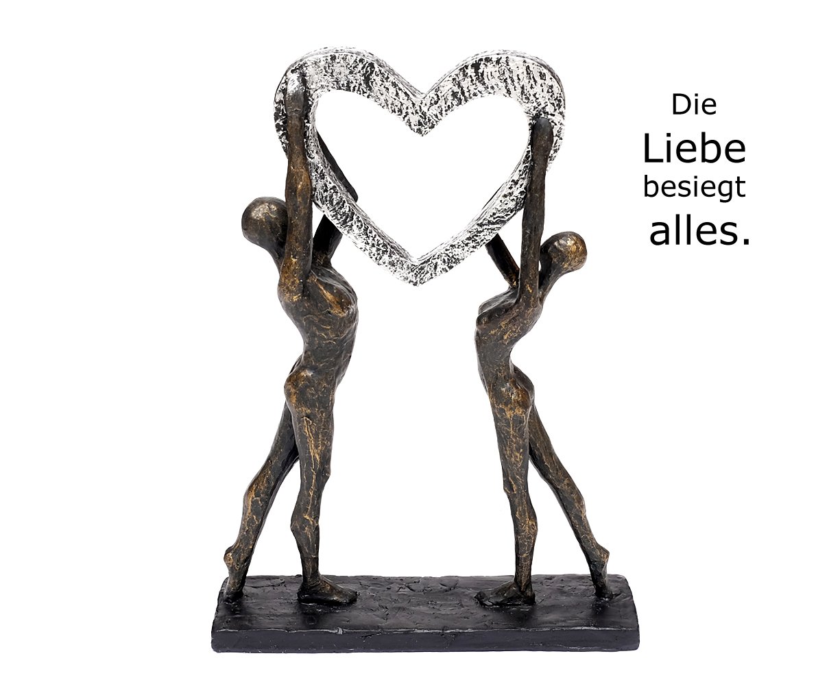 brillibrum-skulptur-herz-liebespaar-bronze-abstrakte-dekofigur-polystone-36-x-27 image 6