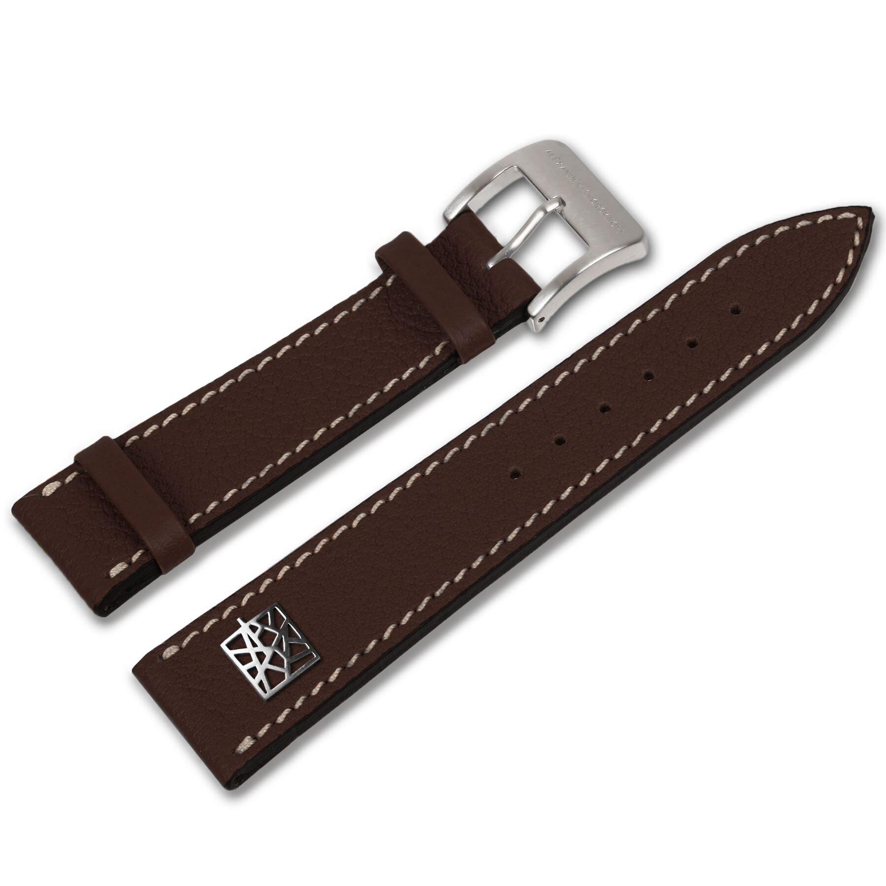 alexander-shorokhoff-avg-lederband-dunkelbraun-kalbsleder image 1