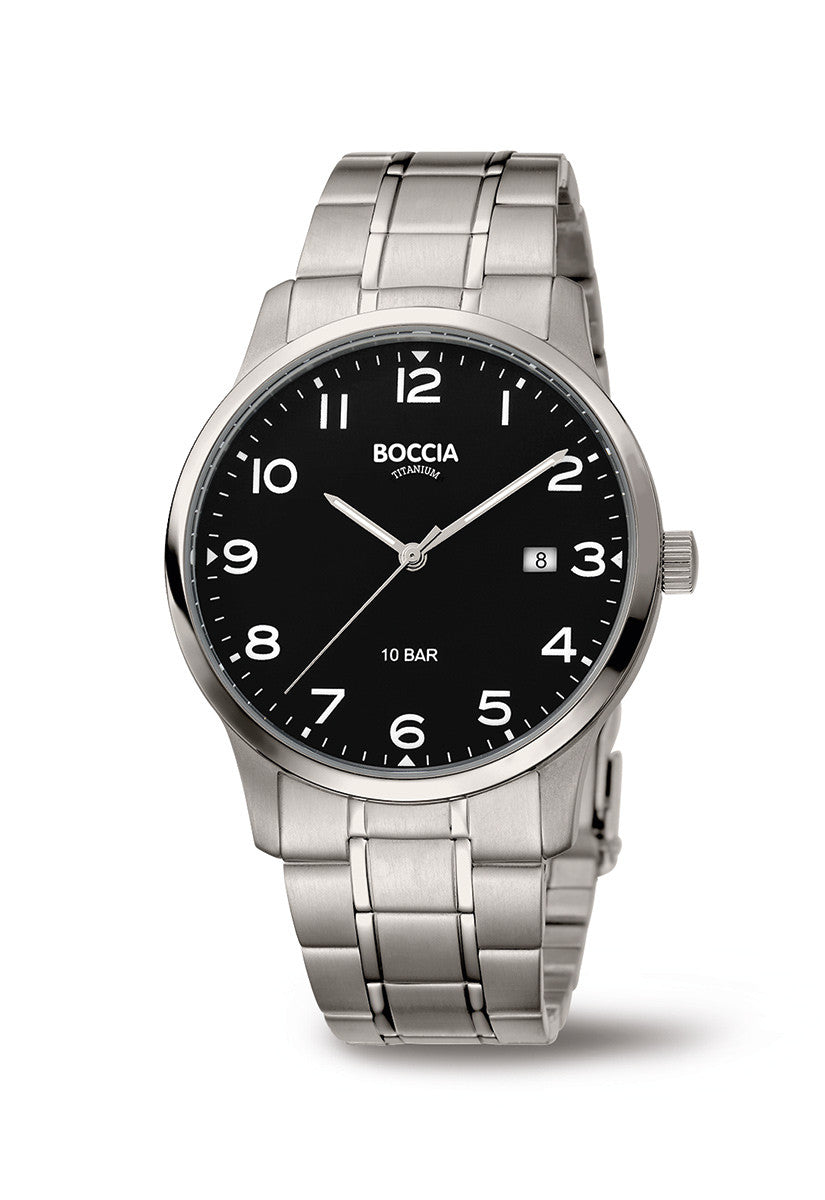 boccia-titanium-3596-01-herren-armbanduhr-titan-schwarz-40-1-mm image 2