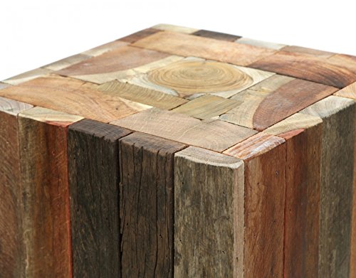 brillibrum-beistelltisch-treibholz-45x30x30-cm-hocker-quadratisch-massiv image 5