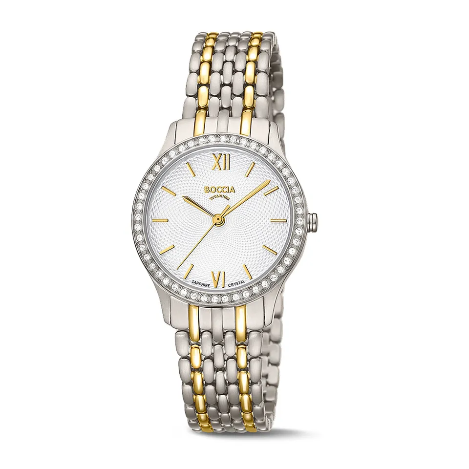 boccia-3376-02-damen-titan-armbanduhr-wei-bicolor-30-mm image 1