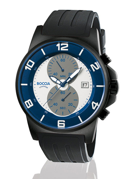 boccia-3777-16-herren-titan-chronograph-45-mm-mit-kautschukband image 2