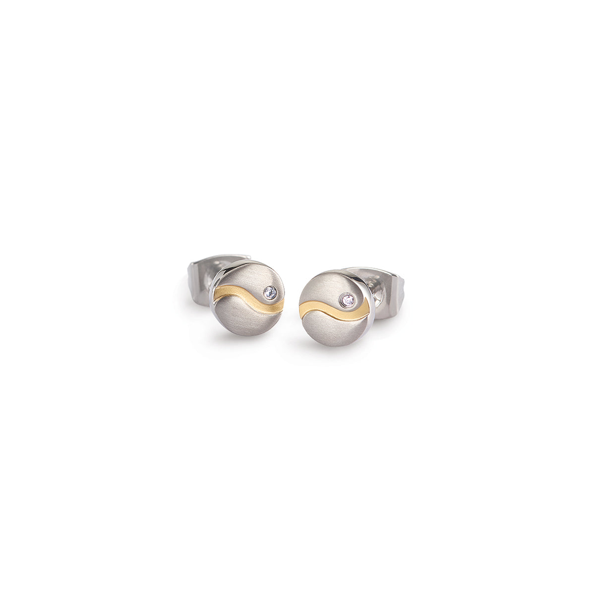 boccia-titanium-05028-04-ohrstecker-7-mm-swirl-gold-mit-diamant-0-01ct image 3