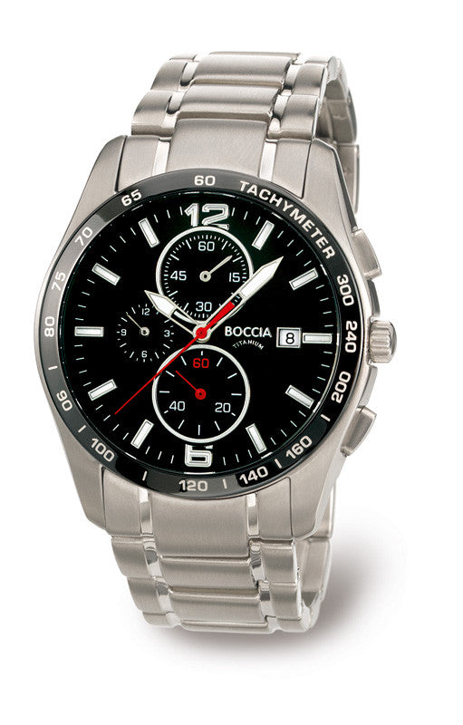boccia-3767-02-herren-titan-chronograph-schwarz-titanband-41mm image 2