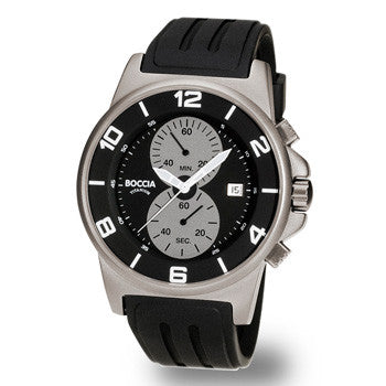 boccia-3777-01-herren-titan-chronograph-45mm-mit-kautschukband image 1