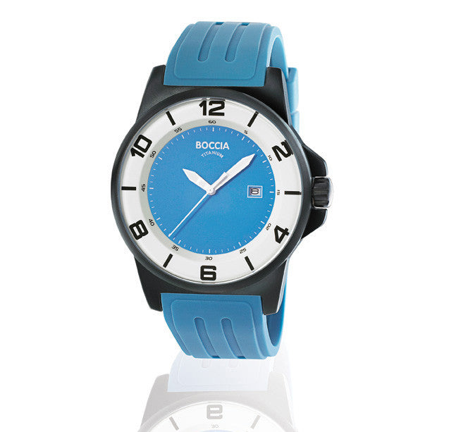 boccia-id-3535-50-titanium-herrenuhr-45mm-jeans-blau-kautschuk image 2