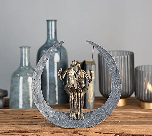 brillibrum-skulptur-liebespaar-mond-schaukel-variante-2-polyresin-bronze-31x9x32 image 7