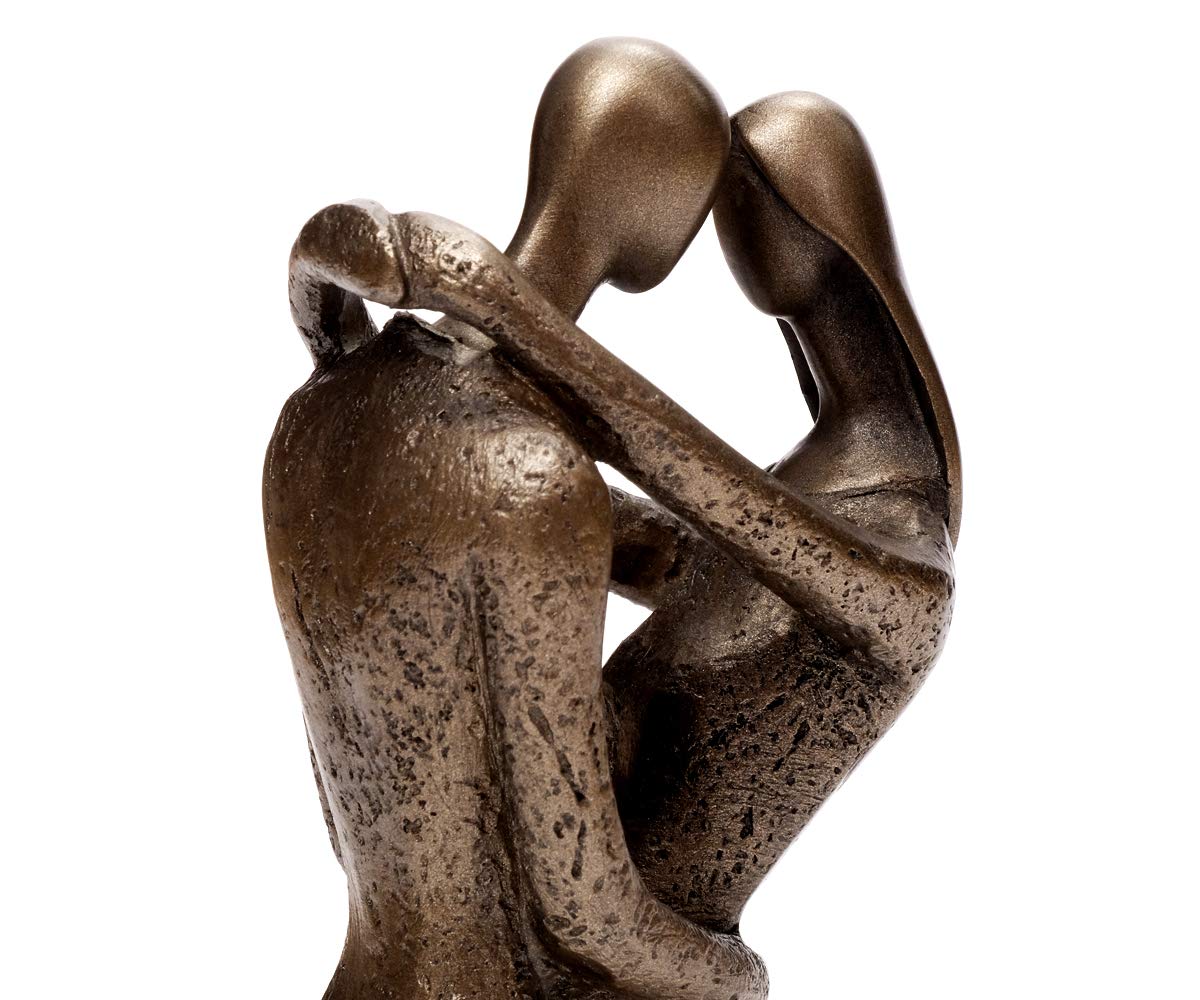 brillibrum-dekofigur-liebespaar-bronze-hochzeitspaar-skulptur-ohne-gravur image 2