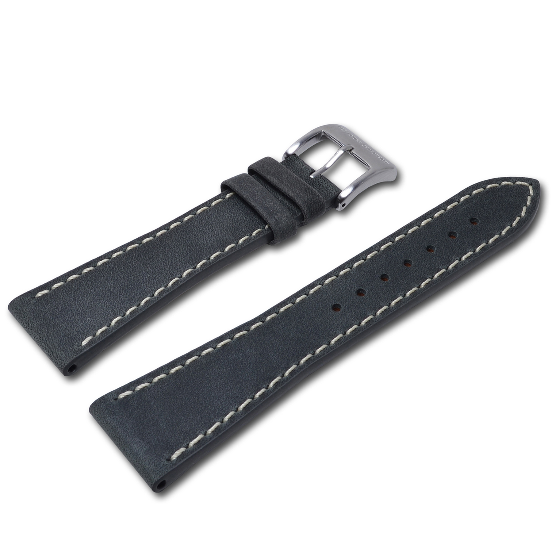 alexander-shorokhoff-kalbslederband-grau-vintage-uhrenarmband image 1