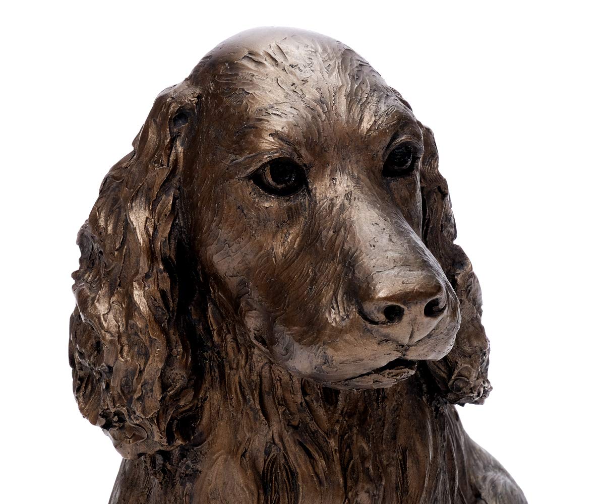 brillibrum-dekofigur-hund-cocker-spaniel-gro-handmade-kunstharz-bronze-29-cm image 2