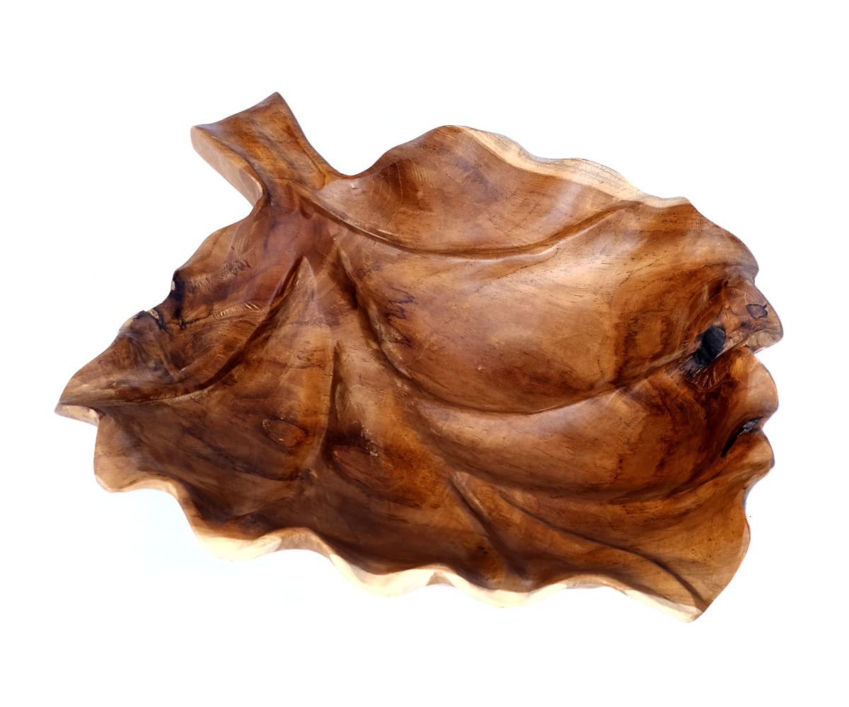 brillibrum-design-teakholzschale-blattform-wurzelholz-handmade image 3