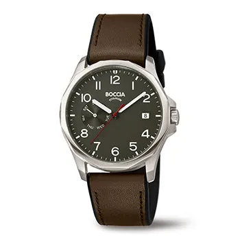 boccia-3644-01-titan-herren-uhr-braun-40-mm-tag-datum image 1