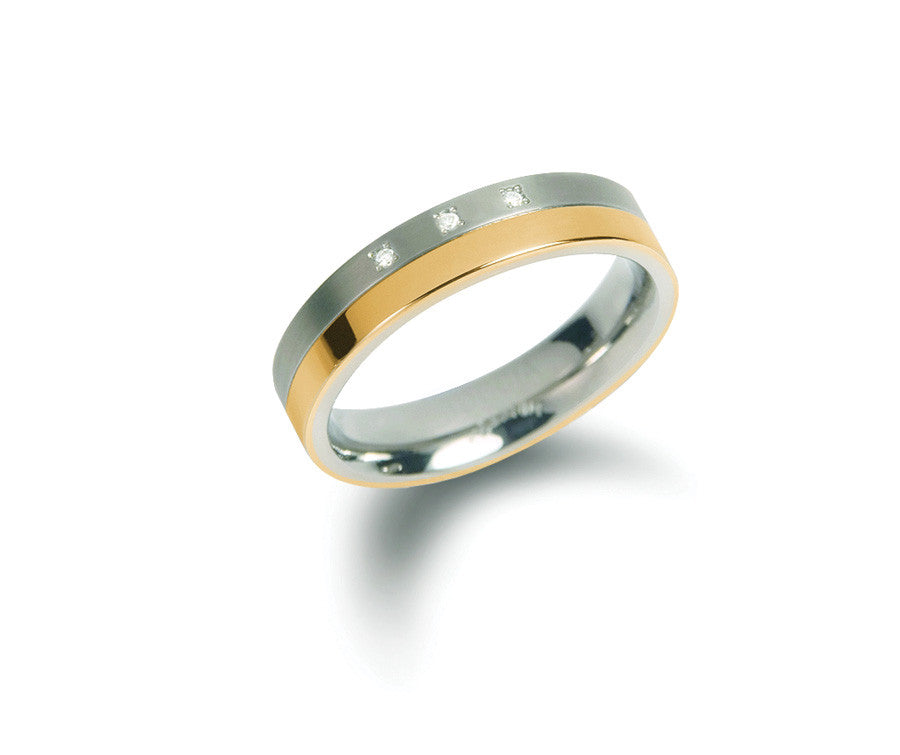boccia-titanium-ring-0129-04-bicolor-diamanten-4-5-mm image 2