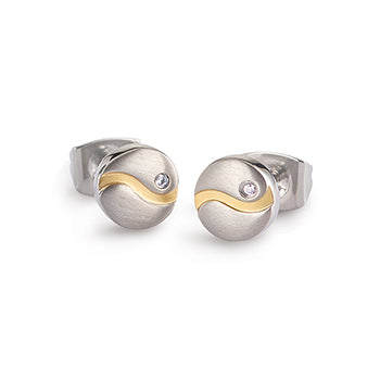 boccia-titanium-05028-04-ohrstecker-7-mm-swirl-gold-mit-diamant-0-01ct image 1