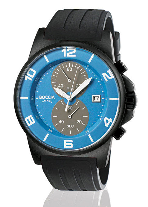 boccia-3777-15-herren-id-titanium-chronograph-jeansblau-45mm image 2