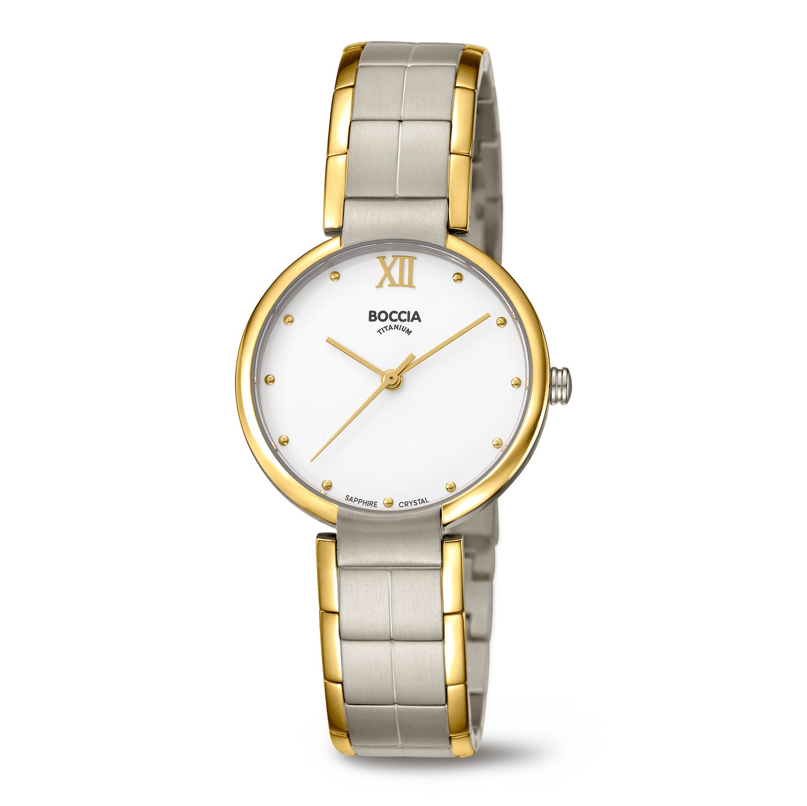 boccia-3313-02-damen-titan-uhr-zweifarbig-mit-wei-em-zifferblatt image 1