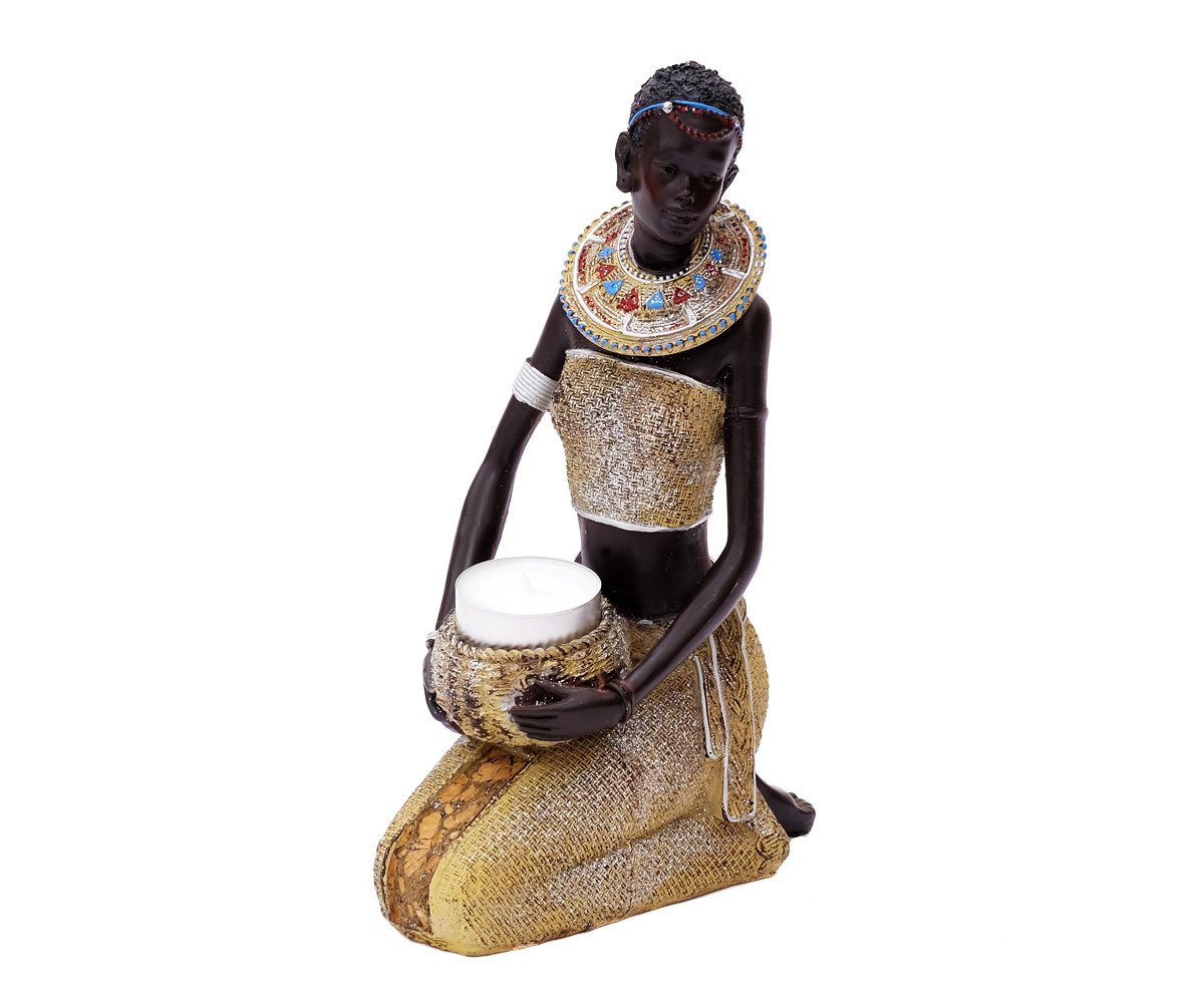 brillibrum-b-ware-afrikanische-dekofigur-kniend-21-1-cm-mit-schale image 8