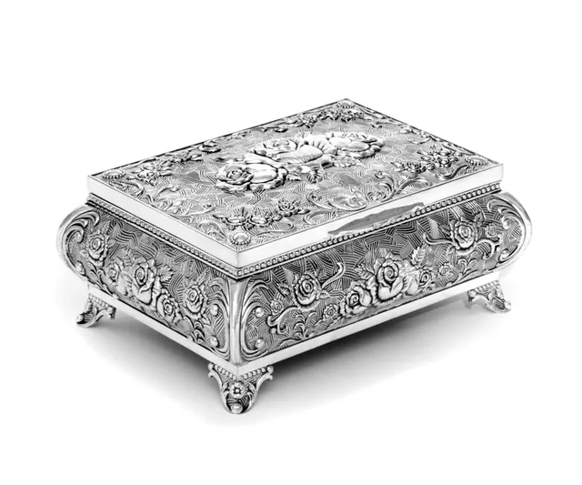 brillibrum-design-schmuckdose-versilbert-rosen-antik-look-gro image 1