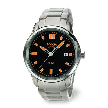 boccia-3573-02-titan-herrenuhr-schwarz-orange-41-mm image 1