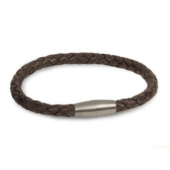 boccia-0347-03-titanium-armband-geflochtenes-braun-leder-9-mm image 1