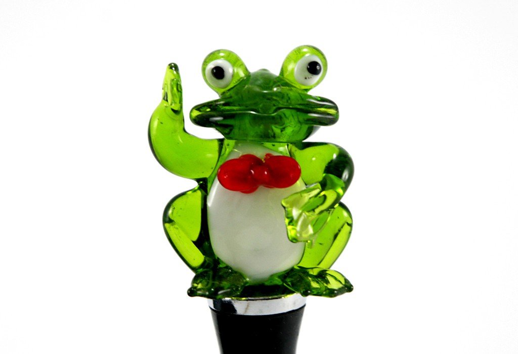 brillibrum-flaschenverschluss-frosch-murano-glas-glaskorken-12-5-cm image 2