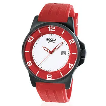 boccia-id-3535-55-herren-titan-uhr-rot-45-mm-kautschuk image 1