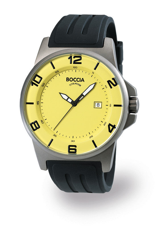 boccia-3535-22-herren-titan-uhr-gelb-kautschuk image 2