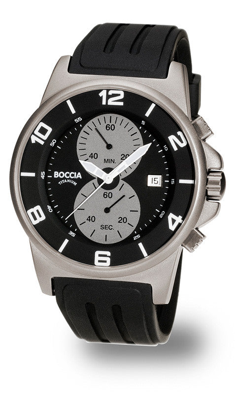 boccia-3777-01-herren-titan-chronograph-45mm-mit-kautschukband image 2