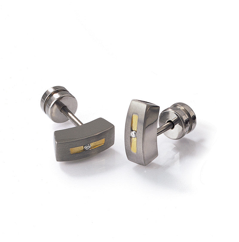 boccia-0515-01-titanium-ohrstecker-diamant-goldplattiert-8-4-mm image 2