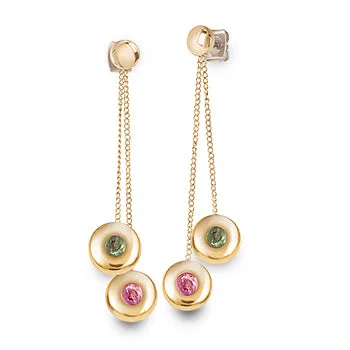 boccia-05052-02-titanium-ohrh-nger-gold-mit-turmalin-pink-gr-n image 1