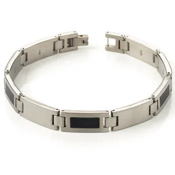 boccia-0333-02-titan-armband-matt-mit-schwarzem-emaille-inlay image 1