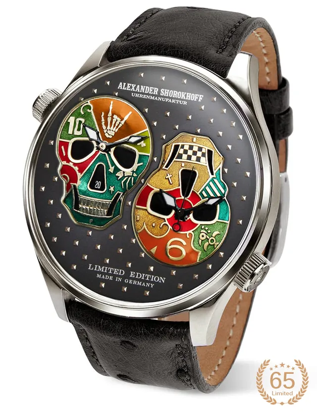 alexander-shorokhoff-los-craneos-2-totenkopf-uhr image 1