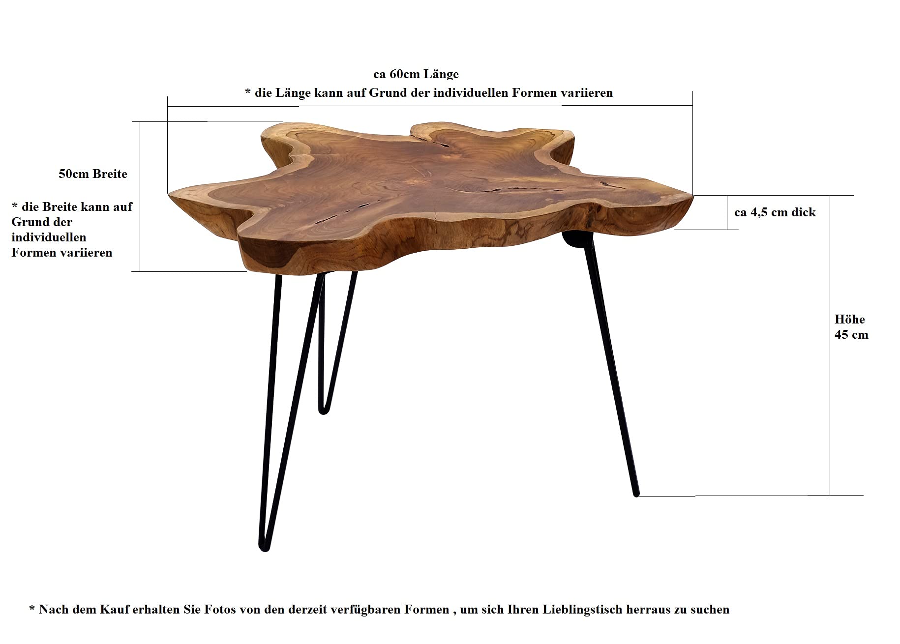 brillibrum-design-teakholz-klapptisch-couchtisch-45-cm-baumscheibe image 3