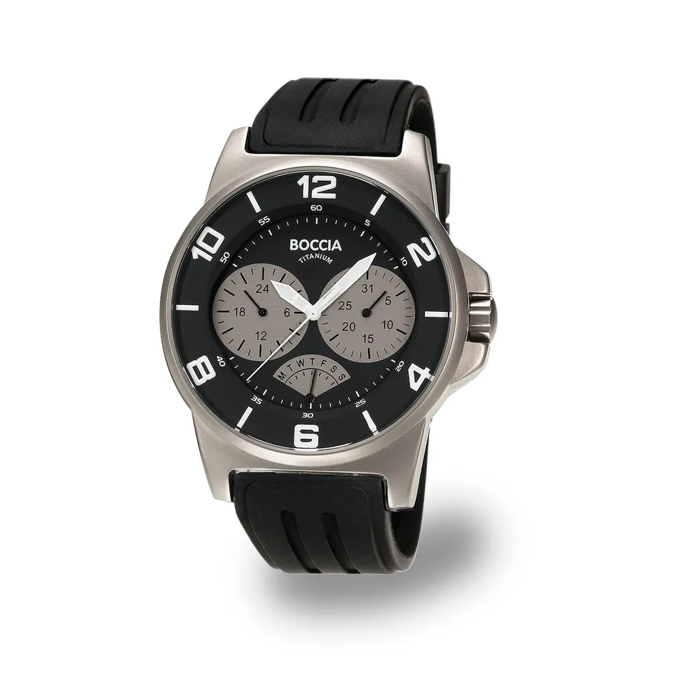 boccia-3536-01-herren-titan-uhr-schwarz-kautschuk image 1