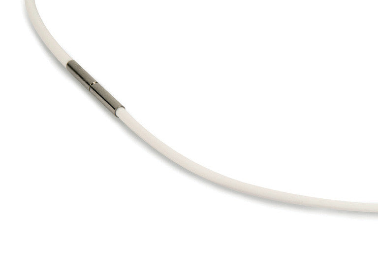 boccia-titanium-kautschukkette-0801-02-wei-2mm-anh-nger image 2