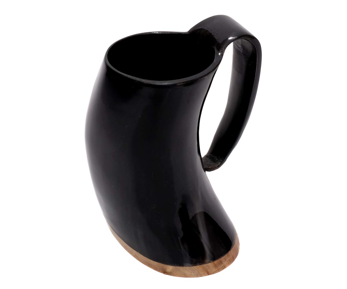 brillibrum-design-trinkhorn-becher-kuhhorn-poliert-mit-griff-300-ml image 2