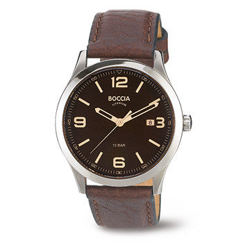 boccia-3583-01-titanium-herren-armbanduhr-braun-42-mm image 1