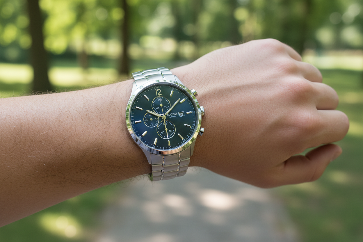 boccia-3753-03-titanium-herren-chronograph-42mm-dunkelblau image 2