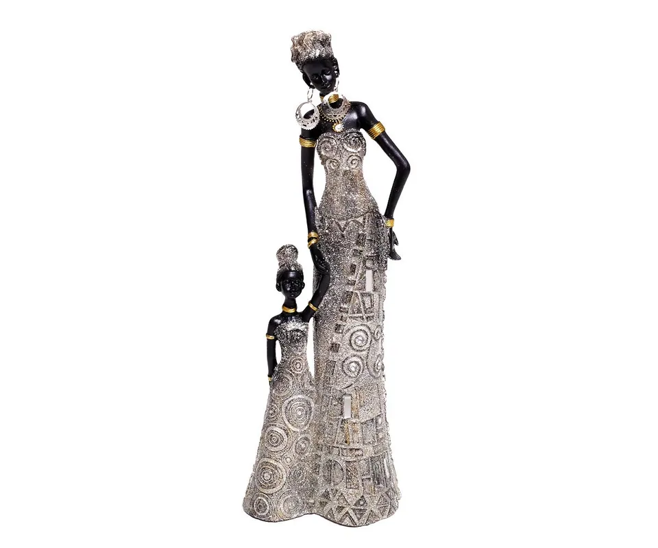 brillibrum-design-afrikanerin-mutter-mit-kind-dekofigur-30-5-cm-polyresin image 1