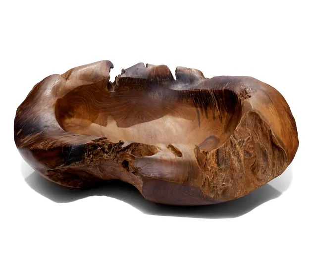 brillibrum-teakholz-schale-rund-50-cm-massive-snackschale-natur image 1