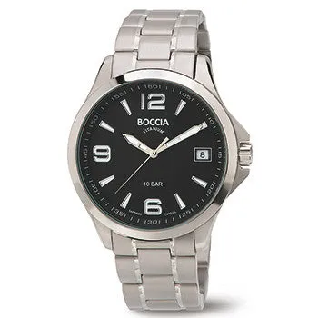 boccia-3591-02-titan-herrenuhr-schwarz-saphirglas image 1