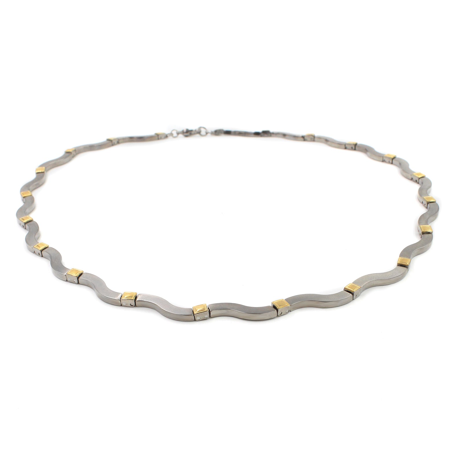 boccia-0863-02-titanium-halskette-47-cm-teilpoliert-mit-gold-gliedern image 1